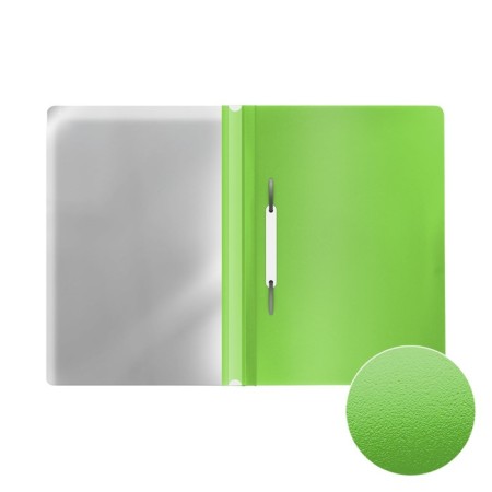 A4 140 μm folder, Erichkrause Fizzy Neon, Mix Neon, transparent top, up to 130 sheets-1