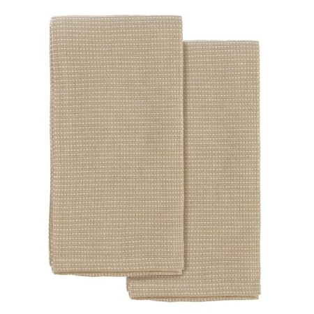 Set of waffle towels Essential, size 50x70 cm, 2 pcs, beige color