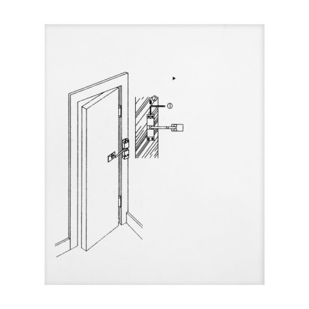 Delerator door Lockland DS-10, silver color 35 kg-5