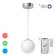 Suspended Citilux “Adam Smart” CL228B011 14x14x19 cm, 1x12W, LED, Gray color