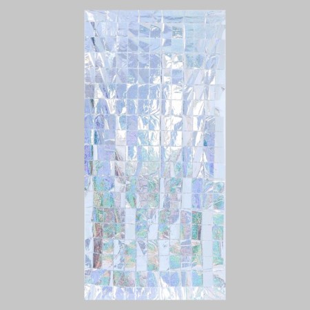 Festive curtain holography, 100 × 200 cm, silver color
