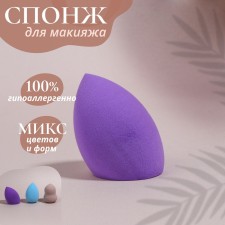 Makeup sponge, 6 × 4 cm, color mix