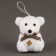 A toy of foam "Bear" with an umbrella, 8 cm