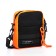 Youth bag with lightning, 1 outer pocket, black/orange color