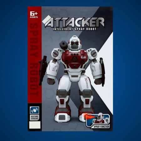 Gorillabot robot, radio -controlled, gun steam, light, sound, with a battery-14