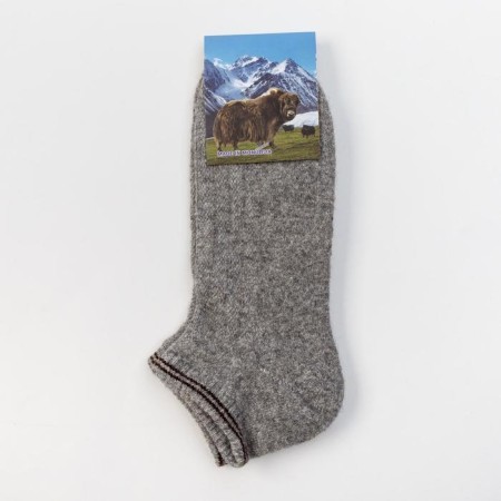 Male socks from Mongolian wool, gray color, size 27 (40-42)-2