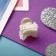Hair crab "Beatrice" (set of 8 pcs) bow, 2 cm, white