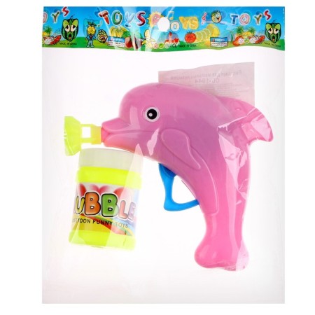 Children's Generator-Pistol of soap bubbles "Dolphin", mix-4