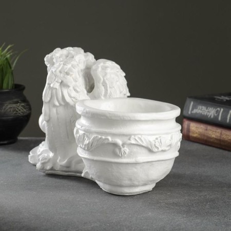 Figure pot "Sleeping Angel" White 0.65 l / 15x18.5x31cm-1