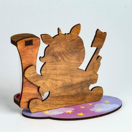 Sanding clock for brushing the teeth "Unicorn", timer 3 minutes-2