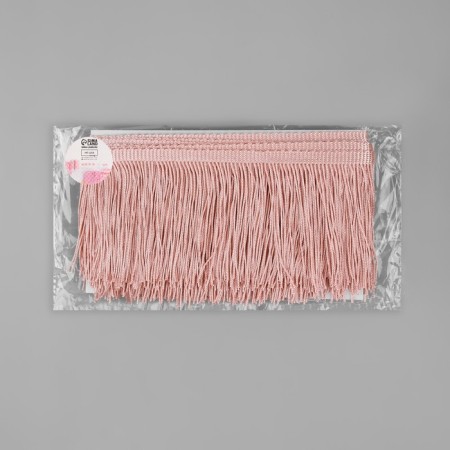 Decorative braid "Furrm", 10 cm, 5 ± 0.5 m, pale-first color color-1