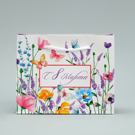 Gift Package Laminated, Packaging, “From March 8”, S 15 x 12 x 5.5 cm-2