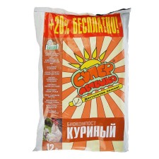 Удобрение Биокомпост БИУД Суперлепешка, куриный, 12 л