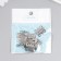 Loop for the casket metal curly silver set 8 pcs 2x2.1 cm
