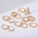 Set of rings 13 pieces of "Assorted" flowers, snake, size mix, color gold