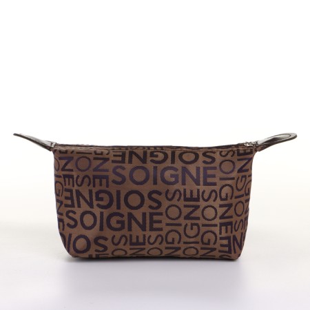 Lightning cosmetic bag, brown color-1