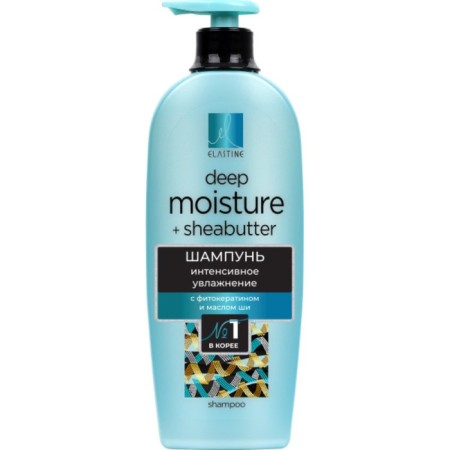Elastine Phyto Keratin hair shampoo, for intense moisturizing, 680 ml
