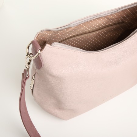 Women's bag with lightning, beige color-6