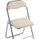 Fold 1 Metal Carcass chair, metal/eco -leather, chrome/beige 43x40x77 cm