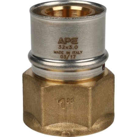 Stout SFP-0002-000132, 1 "x 32 mm, internal thread, brass-2