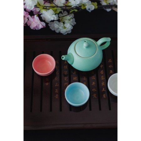 Table for a tea ceremony with a tray "Hieroglyphs", 43 × 27.5 × 5 cm-11