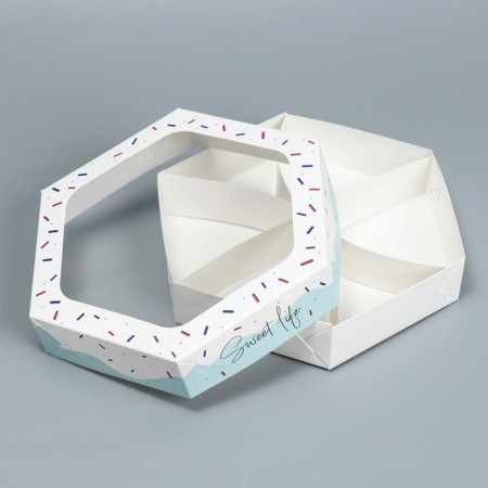 Confectionery box, packaging, Sweet Life, 23 x 23x 4 cm-1