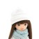 Sophie soft doll "in a white fur coat", 32 cm