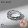 The ring "wave" curled, the color is silver, dimensionless