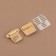Bag's fastener, 3.5 × 3.8 cm, gold color