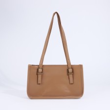 Bag Female Tout with zipper, beige color