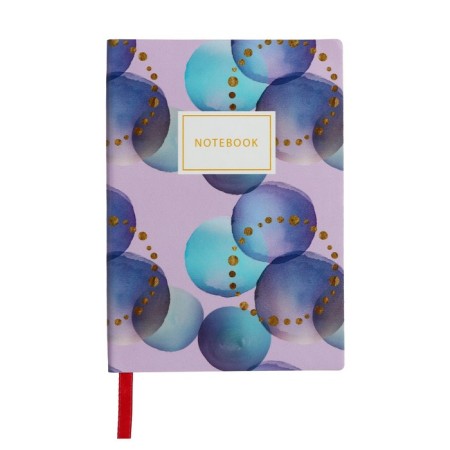 Note book A6, 64 sheets in the Flex Journal line, artificial leather cover, lies, tinted block 80 g/m2, mix-4