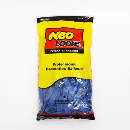 Latex Twisting ball 350 ", standard, set 100 pcs., Blue color-1