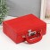 Casket to the leatherette for jewelry "Case. Crocodile Leather" red 18.5x24x9 cm