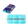 Penal soft twist, 220x460 mm, calligrata "butterflies", on lacing, 37 items, neon