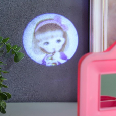 Casket Musical Mechanical Light "camera - cat" pink 10.5x12.5x16 cm-5