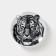 Porcelain plate "Tiger", D = 17.5 cm, white