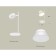 Luminairewood Robber Ambrella Light, XB9801100, GX53 LED 12 W, white sand, white matte