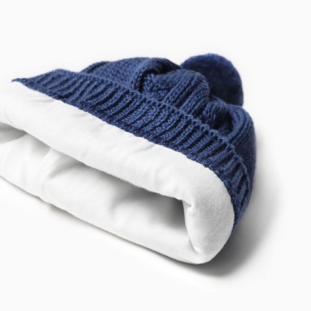Kidson Knot Knitted Minaku hat, height 68-74, blue color-13