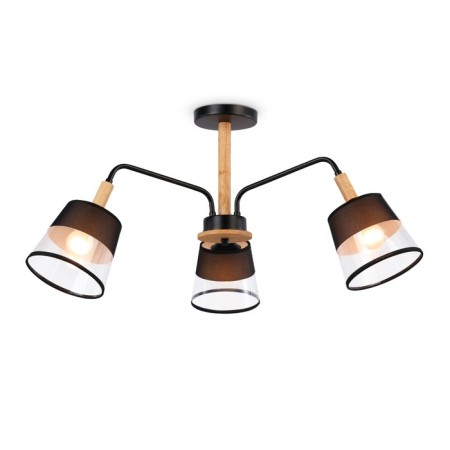 Suspended Ambrella Traditional Modern Losk Tr4740, E27, black, light wood