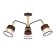 Suspended Ambrella Traditional Modern Losk Tr4740, E27, black, light wood