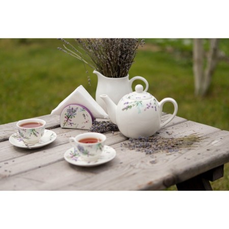 Kettle of porcelain tender "lavender", 800 ml, white color-8