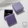 Gift box for earrings/ring "Shine" of pearl, 5 × 5, lilac color