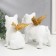 Polystone souvenir "Bulldogs with wings" white set 2 pcs 16.5x10.5x13.5 16.5x111.5x18.5 cm