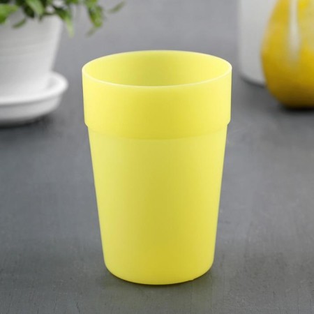 A glass of plastic "picnic", 250 ml, color mix-3