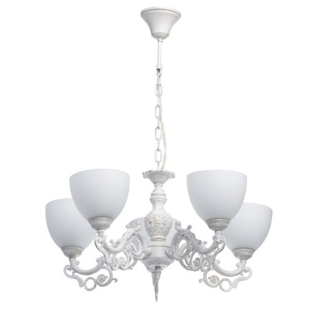 Ariadne chandelier, 5x60W E27, white
