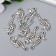 Decor Metal for creativity "Sea Horse" silver G265B795 3.3x1.7 cm