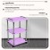 Cosmetological trolley, size 65 × 45 × 35 cm, lilac color