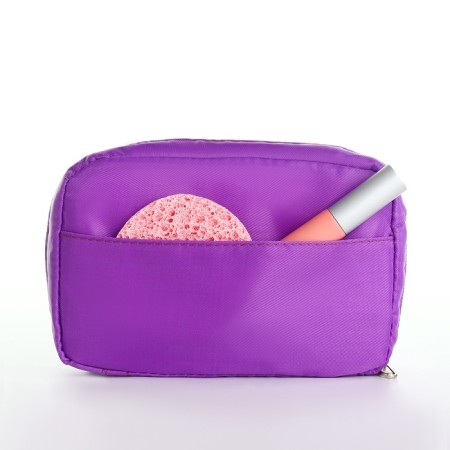 Cosmetic bag Dor units, 16*6*10.5, lightning department, lining, n/pocket, lilac-2