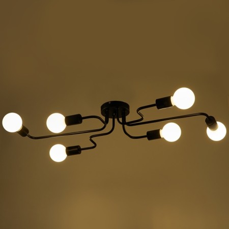 Chandelier 53062/6 6x5W E27 Black 84x45x14cm-2