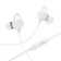 Hoco M103 headphones, wired, vacuum, microphone, 1.2 m, white